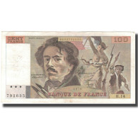 France, 100 Francs, Delacroix, 1979, TTB, Fayette:69.2c, KM:154a - 100 F 1978-1995 ''Delacroix''