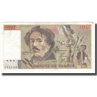 France, 100 Francs, Delacroix, 1985, TTB, Fayette:69.9, KM:154b - 100 F 1978-1995 ''Delacroix''