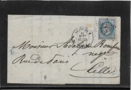France N°29 Oblitéré étoile De Paris 24 - 1870 - TB - 1863-1870 Napoléon III. Laure