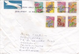 AFRIQUE DU SUD : Divers Fleurs Sur Lettre Pour L'Angleterre - Storia Postale