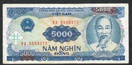 VIETNAM P108 5000 DONG 1991 #FJ    VF NO P.h. - Viêt-Nam