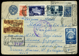 SZOVJETUNIÓ 1951. Jereván, Ajánlott Levél Budapestre  /  SOVIET UNION Reg. Letter To Budapest - Altri & Non Classificati