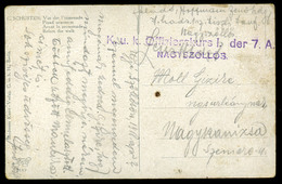 NAGYSZŐLLŐS 1918. I. VH Képeslap, Tábori Posta Bélyegzéssel   /  WW I. Vintage Pic. P.card FPO Pmk - Ucrania