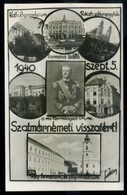 SZATMÁRNÉMETI 1940. Visszatérés Fotós Képeslap  /  Military Photo Vintage Pic. P.card - Hungría