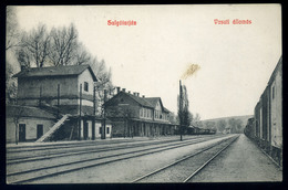 SALGÓTARJÁN 1910. Vasútállomás , Régi Képeslap  /  Train Station Vintage Pic. P.card - Hungary