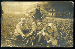 I. VH. Katonák, Fotós Képeslap, Tábori Postával  /  WW I Soldiers Photo Vintage Pic. P.card Via FPO - Hungría