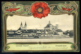 VÁC 1906. Régi Képeslap, Dunaparti Korzó. Art Nouveau, Floral, Litho  /  Vintage Pic. P.card Danube Bank Art Nouveau, Fl - Ungarn