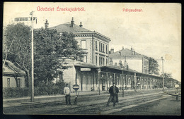 ÉRSEKÚJVÁR 1907. Pályaudvar Régi Képeslap  /  Train Station Vintage Pic. P.card - Hongarije