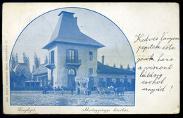 ZUGLIGET BUDAGYÖNGYE Kávéház , Régi Képeslap 1903  /  Café Vintage Pic. P.card - Hungría