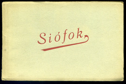 SIÓFOK 1923. Képeslap Füzet (10db)  /  Vintage Pic. P.card Book (10 Pcs) - Hongarije
