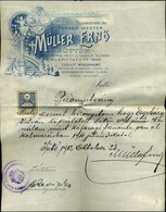 SÜTTŐ 1912. Müller Ernő Köfaragó, Fejléces Céges Levél /  Letterhead Corp. Bill Stone Mason - Zonder Classificatie