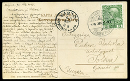 1910. Mjelina, Képeslap Fiume-Cattaro Tenegeri Posta Bélyegzéssel  /  Vintage Pic. P.card Fiume-Cattaro Naval Post Pmk - Covers & Documents