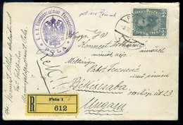 POLA 1916. Dekoratív Ajánlott Levél Békéscsabára  /   Decorative  Reg. Letter To Békéscsaba - Covers & Documents