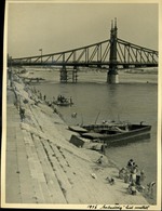 BUDAPEST 1946. Rakpart ? Szabadság Híd,  Régi Fotó 23*17 Cm  /  Wharf , Liberty Bridge Vintage Photo - Other & Unclassified