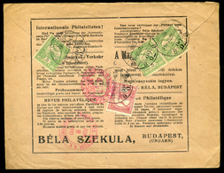 BUDAPEST 1910. Dekoratív Ajánlott Szekula Levél New York-ba Küldve  /   Decorative  Reg. Secula Letter To New York - Gebraucht