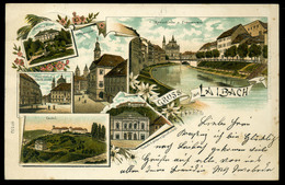 LAIBACH 1897. Litho Képeslap  /  Vintage Pic. P.card Litho - Slowenien