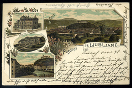 LAIBACH 1898. Litho Képeslap  /  Vintage Pic. P.card Litho - Slowenien