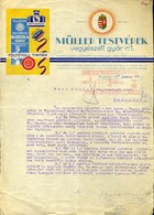 MÜLLER Testvérek, Fejléces, Céges Levél, Francotyp Illeték Leróvással 1947. /  Letterhead Corp. Bill Francotyp Stamp Dut - Ohne Zuordnung