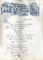 SAVOY Nagyszálloda, Fejléces Céges Levél, 3 Koronás Menükártya! /  Grand Hotel Letterhead Corp. Letter, 3 Kr Menu Card - Unclassified