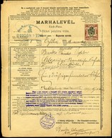 ŐRFALU / Dankovci 1907. Marhalevél  /  Cattle Document - Covers & Documents