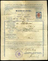 1893-1916. 4db Marhalevél  /  4 Cattle Documents - Briefe U. Dokumente