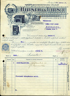 BUDAPEST Hirsch és Társa  Fejléces, Céges Számla 1914 /  Letterhead Corp. Bill - Unclassified