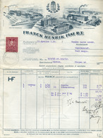 Franck Henrik és Fiai    Fejléces, Céges Számla  1933.  /  Letterhead Corp. Bill - Unclassified