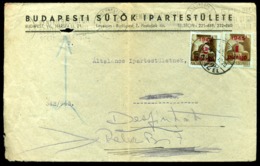 BUDAPEST 1945. 2dsz Levél Felsővissóra Küldve, Tovább Küldve Bukarestbe 5 Hónappal Későbbi érk. Bélyegzéssel! /FORWARDED - Covers & Documents