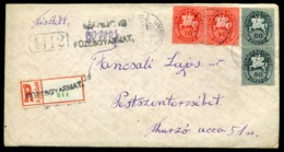 FÜZESGYARMAT 1946. Ajánlott Levél Lovasfutár 3 Kp Bérm. Pestszenterzsébetre / 052 Period10 Domestic 20g Registered With - Covers & Documents