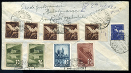 BUDAPEST 1948. Expressz Levél, Dekoratív, Vegyes Bérmentesítéssel Balatonarácsra  /  Express Letter,  Decorative  Mix. F - Briefe U. Dokumente