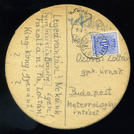 CEGLÉD 1939 Postázott Söralátét Budapestre Küldve, Portózva  /  Mailed Beer Coaster To Budapest, Postage Due - Briefe U. Dokumente