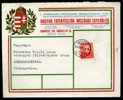 BUDAPEST 1937. Dekoratív Céges Levél Arcképek 20f-rel Székesfehérvárra  /   Decorative  Corp. Letter Portraits 20f To Sz - Briefe U. Dokumente