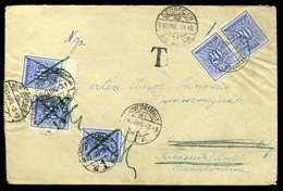 DEBRECEN 1940. Érdekes Háromszor Portózott Levél > Postaügynökség Bélyegzéssel.  /  Intr. Triple Postage Due Letter Post - Covers & Documents