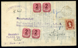 ÁDÁND 1947. Nyomtatvány Ságvárra Küldve, Forgalmi és Portó Bélyegekkel Portózva ? Érdekes Darab!  /  Document To Ságvár  - Storia Postale