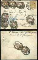 BUDAPEST 1900. Levél Bécsbe Küldve, 9 Bélyeges Osztrák Portózással!  /  Letter To Vienna 9 Stamp Austrian Postage Due - Postage Due