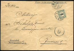 BUDAPEST 1906. Helyi Levél 6f Portózással és Bélyegzéssel  /  Local Letter 6f Postage Due And Pmk - Usati