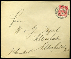 BUDAPEST 1908. Levél "R.T." Céglyukasztásos Bélyeggel Németországba  /  Letter Corp. Punched Stamp To Germany - Gebraucht