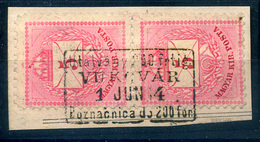 VUKOVÁR 5Kr Pár Szép Bélyegzés  /  5 Kr Pair  Nice Pmk - Used Stamps