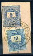 TORONTÁLSZÉCSÁNY Utalv. Kivágás, Szép Bélyegzés  /  Postal Money Order  Excision Nice Pmk - Used Stamps