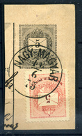 NAGYMAGYAR Utalv. Kivágás, Szép Bélyegzés  /  Postal Money Order Excision Nice Pmk - Gebraucht