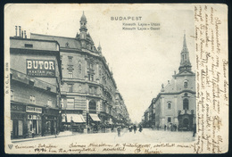 BUDAPEST 1902. Kossuth Lajos Utca, Régi Képeslap  /  Kossuth Lajos St.  Vintage Pic. P.card - Hungary