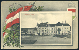 EGER Régi Képeslap, Címer, Zászló  /  Vintage Pic. P.card, Coat-of-arms, Flag - Hungary