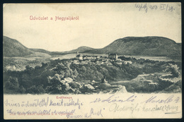 HEGYALJA ERDŐBÉNYE 1908, Régi Képeslap , Mozgóposta Bélyegzéssel  /  Vintage Pic. P.card TPO Pmk - Hungary