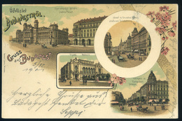 BUDAPEST 1900. Régi Litho  Képeslap  /  Litho Vintage Pic. P.card - Hungary