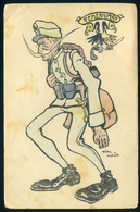 1906. Pál Hugó Karikatúra-képeslapja Fejérváry-kormány Kormányról  /  Hugó Pál's Caricature Vintage Pic. P.card Of The F - Hungary