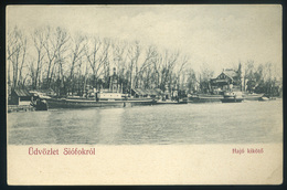 SIÓFOK Hajókikötő Régi Képeslap  /  Harbor Vintage Pic. P.card - Hungary