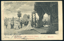 GÖDÖLLŐ 1901. Az Erzsébet-szobor Leleplezési ünnepe, A Királyi Család Megérkezése Régi Képeslap  /  Unveiling Of The Eli - Hungary