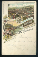 BUDAPEST 1898. Litho Képeslap  /  Litho Vintage Pic. P.card - Hungary