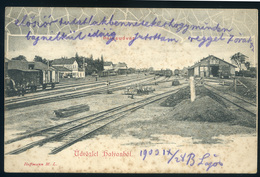 HATVAN  1903. Pályaudvar,  Régi Képeslap  /  Train Station Vintage Pic. P.card - Hungary