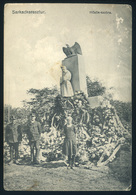 SARKADKERESZTÚR 1937. Hősök Szobra, Koszorúzás, Ritka Régi Képeslap, Mozgóposta  /  Heroes Statue, Wreathing Rare Vintag - Hungary